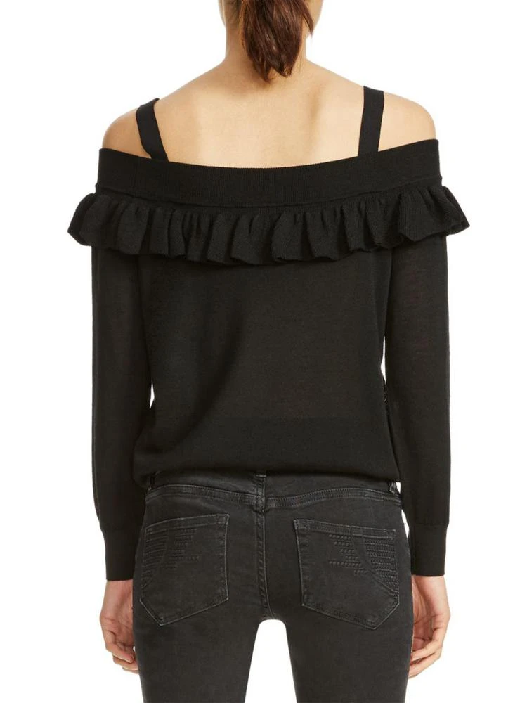 商品Maje|Marais Ruffle Top,价格¥1095,第2张图片详细描述