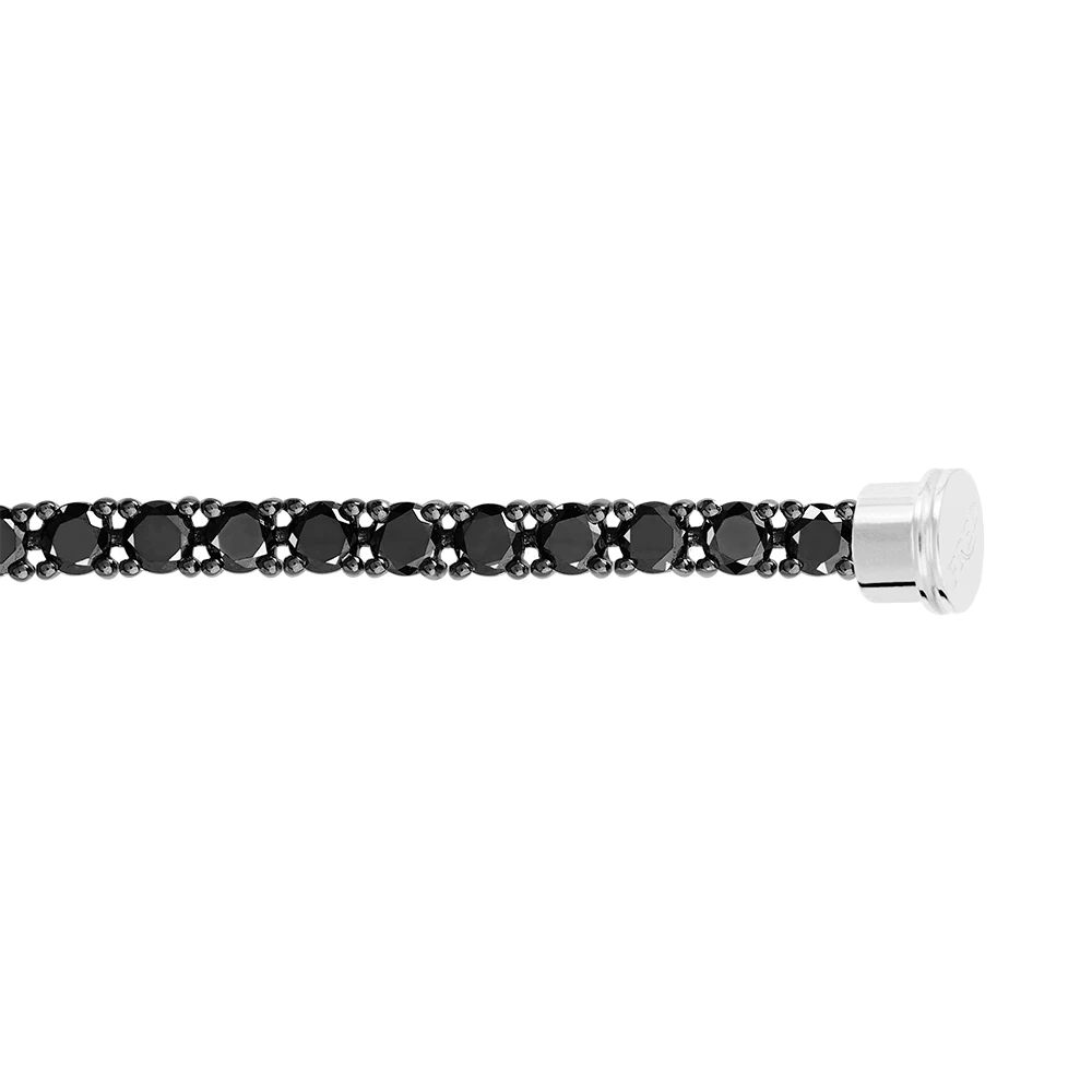 包邮包税【预售7天发货】 FRED 23秋冬 女士 其他配饰 18K WHITE GOLD BLACK DIAMOND LINE BRACELET 6J0203 商品