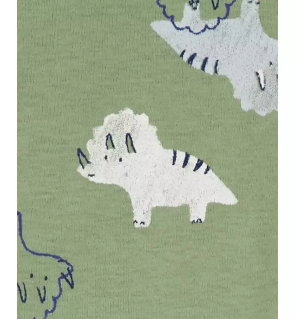 商品Carter's|Baby Boys Cotton Long-Sleeve Dinosaur Bodysuits, Pack of 4,价格¥238,第2张图片详细描述