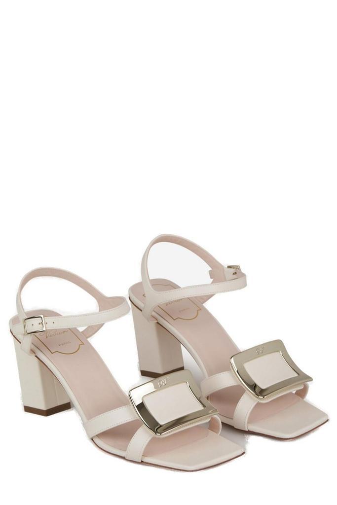 商品Roger Vivier|Roger Vivier Logo Engraved Open Toe Sandals,价格¥3735,第2张图片详细描述