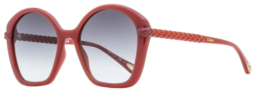 商品Chloé|Chloe Women's Geometric Sunglasses CH0003S 003 Burnt Orange 55mm,价格¥1025,第1张图片