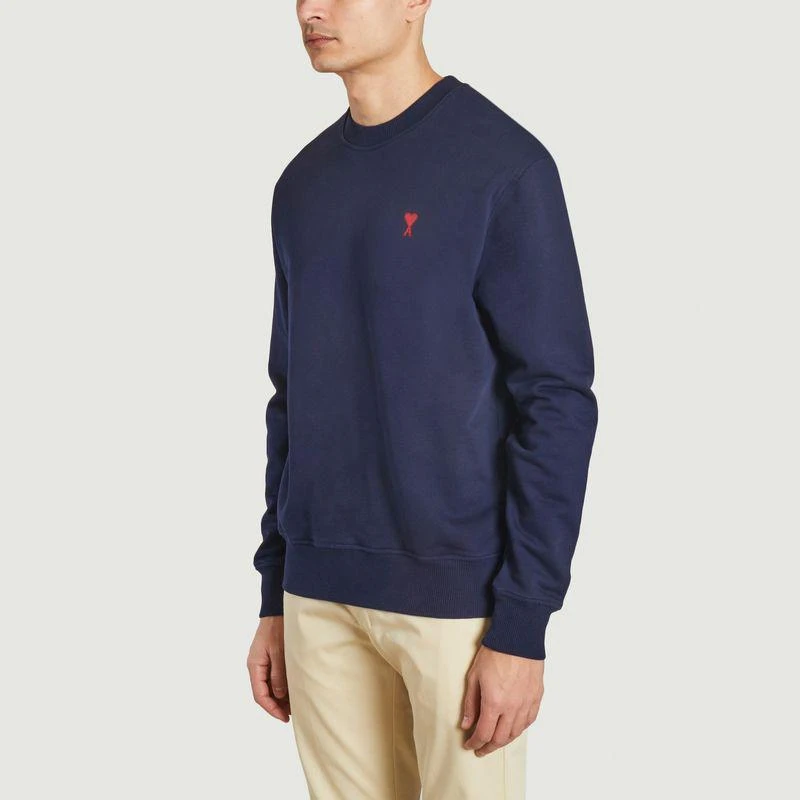 商品AMI|Ami de Coeur Sweat Top Nautic Blue AMI PARIS,价格¥1530,第2张图片详细描述