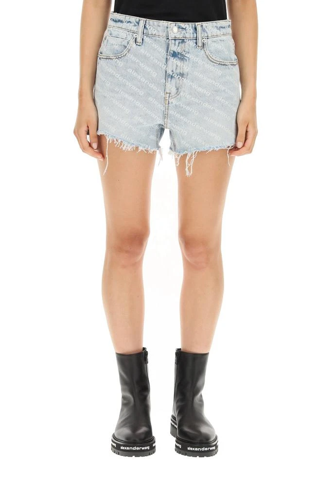 商品Alexander Wang|Alexander Wang Bite Logo Denim Shorts,价格¥1724,第3张图片详细描述