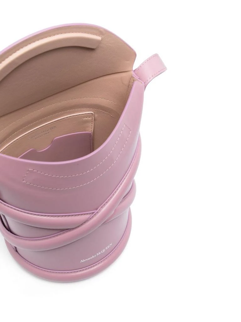 商品Alexander McQueen|ALEXANDER MCQUEEN - The Curve Leather Bucket Bag,价格¥9679,第2张图片详细描述