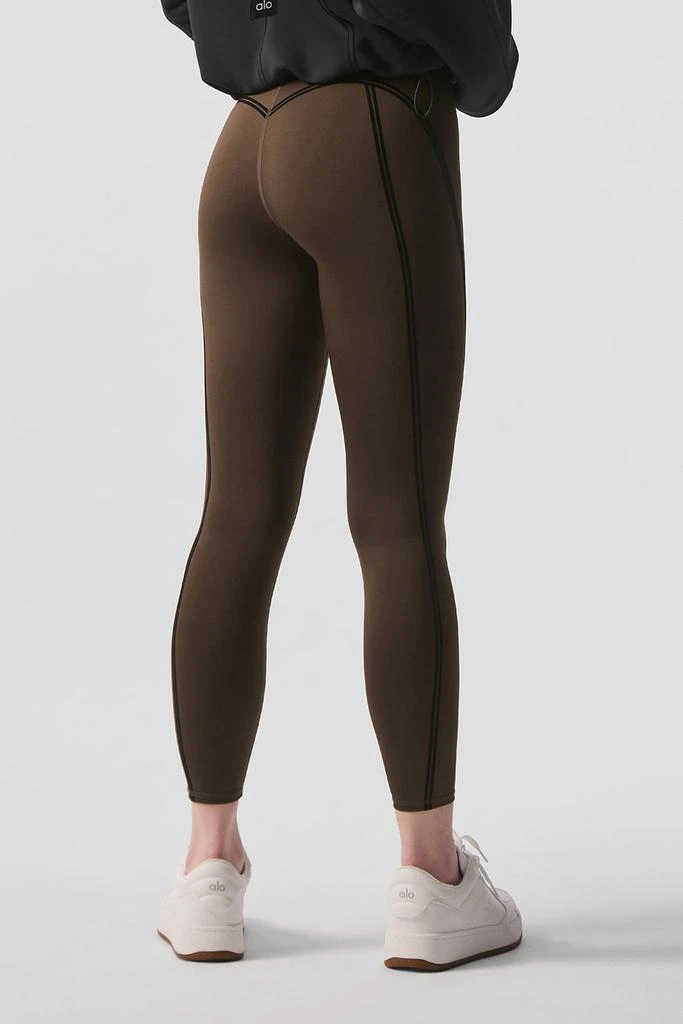 商品Alo|Airlift High-Waist 7/8 Line Up Legging - Espresso,价格¥1037,第3张图片详细描述