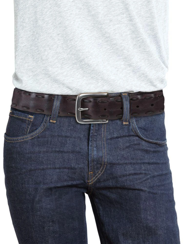 商品John Varvatos|Pick-Stitch Leather Belt,价格¥287,第3张图片详细描述