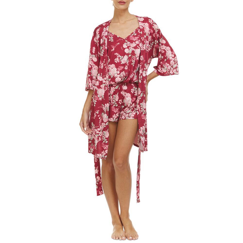 商品Flora Nikrooz|Flora Nikrooz Women's Jacqueline 3-Pc. Travel Pajama Set,价格¥463,第7张图片详细描述