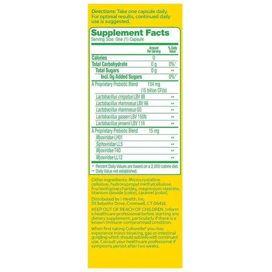 商品Culturelle|女士益生菌肠胃调理素食胶囊 30粒,价格¥284,第4张图片详细描述