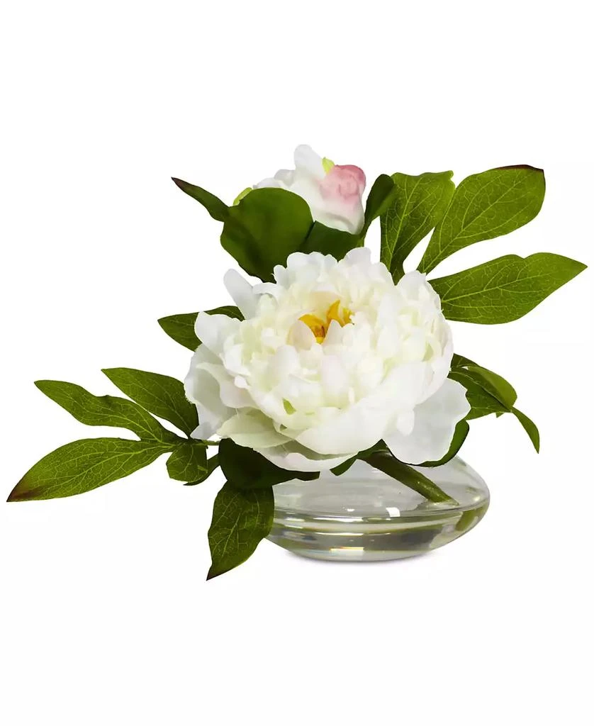 商品NEARLY NATURAL|3-Pc. Peony Set with Glass Vases,价格¥578,第2张图片详细描述
