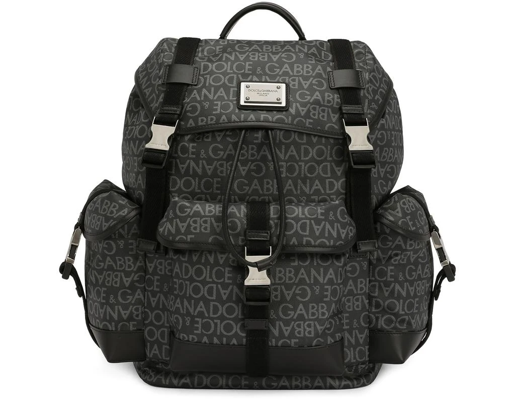 商品Dolce & Gabbana|Coated jacquard backpack,价格¥21236,第1张图片