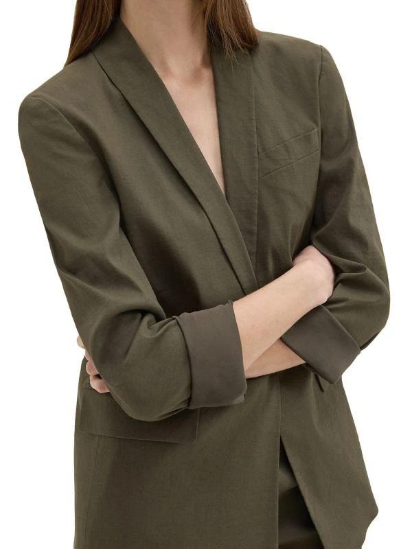 商品Theory|Rolled-Sleeve One-Button Blazer,价格¥762,第5张图片详细描述