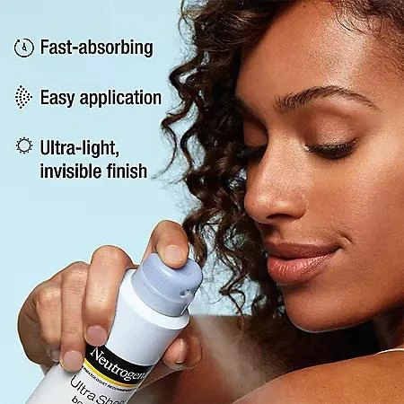 商品Neutrogena|Neutrogena Ultra Sheer Body Mist Sunscreen Spray, SPF 70 (5 oz., 3 pk.),价格¥159,第3张图片详细描述