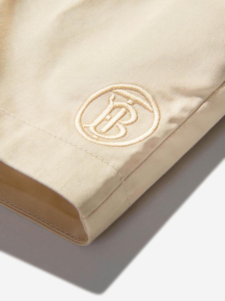 商品Burberry|Burberry Beige Baby Boys Cotton Branded Shorts,价格¥1002,第5张图片详细描述