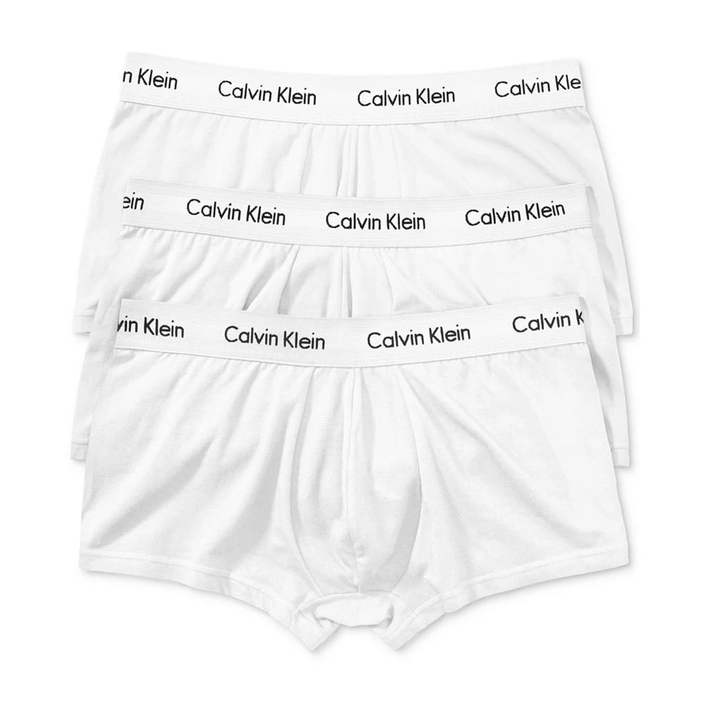 商品Calvin Klein|Calvin Klein Men's Cotton Stretch Low-Rise Trunks 3件套装,价格¥317,第1张图片