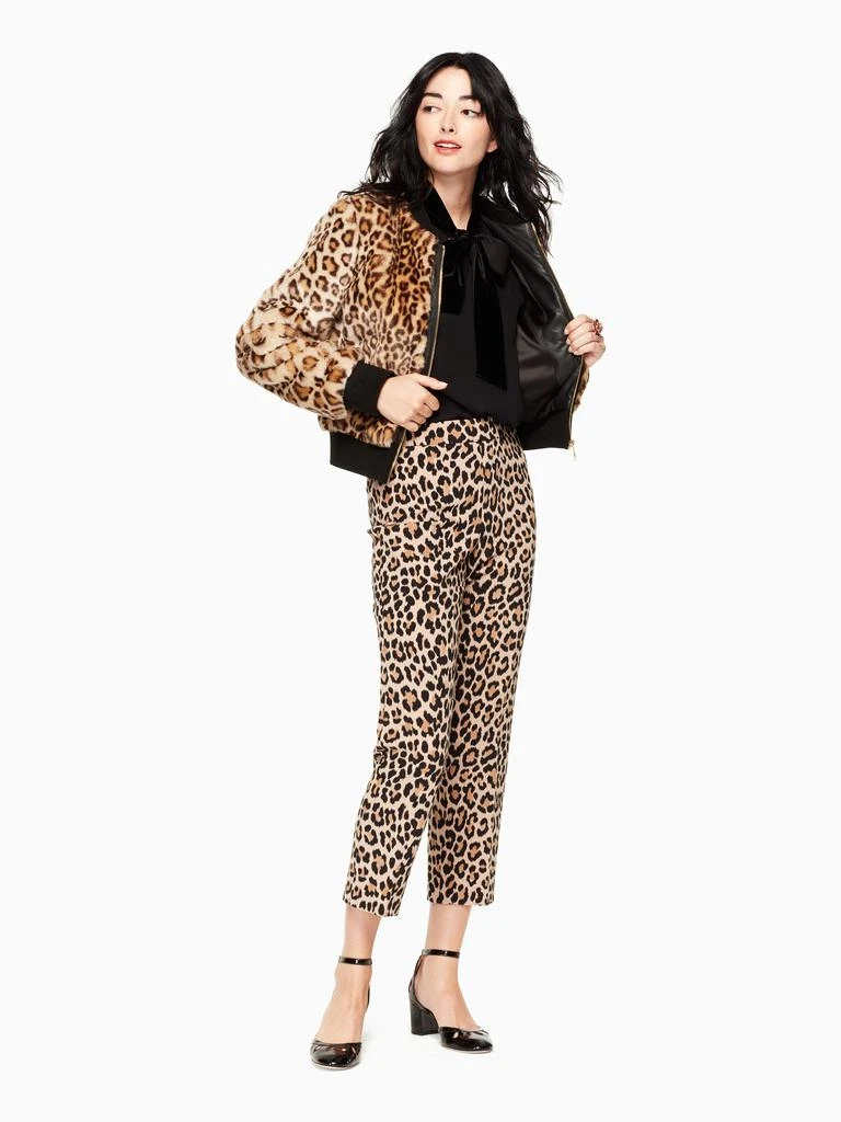 商品Kate Spade|leopard faux fur bomber,价格¥2857,第4张图片详细描述