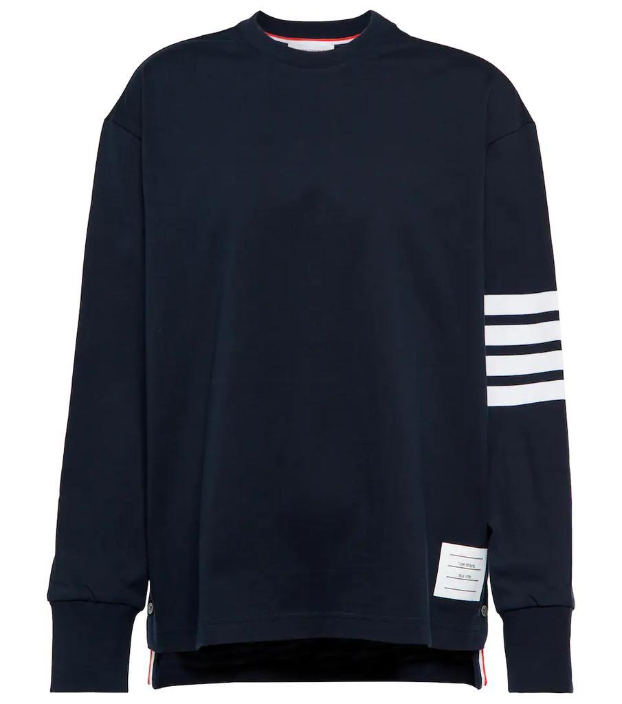 商品Thom Browne|4-Bar cotton sweatshirt,价格¥4480,第1张图片