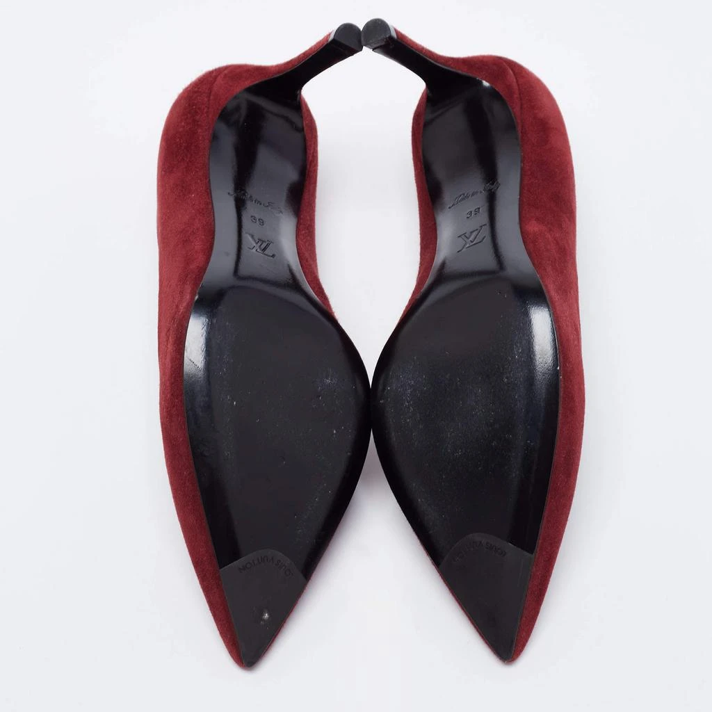 Louis Vuitton Dark Red Suede Heartbreaker Pointed Toe Pumps Size 39 商品