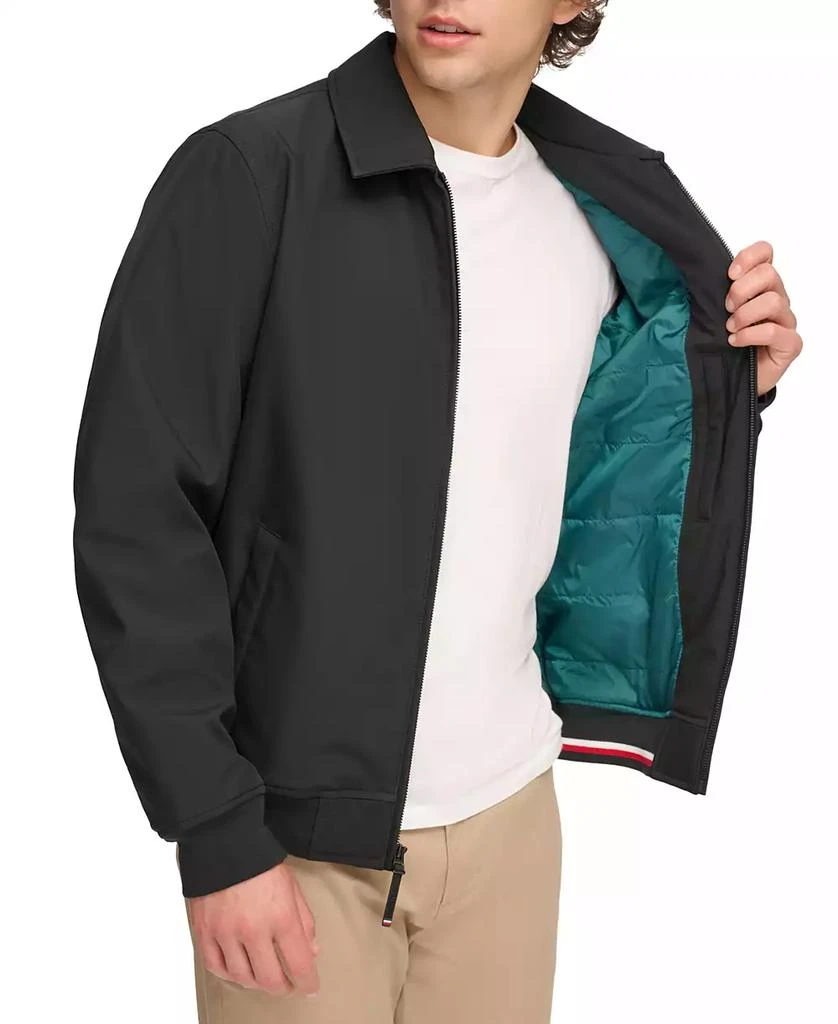 商品Tommy Hilfiger|Men's Classic Soft-Shell Bomber Jacket,价格¥456,第3张图片详细描述