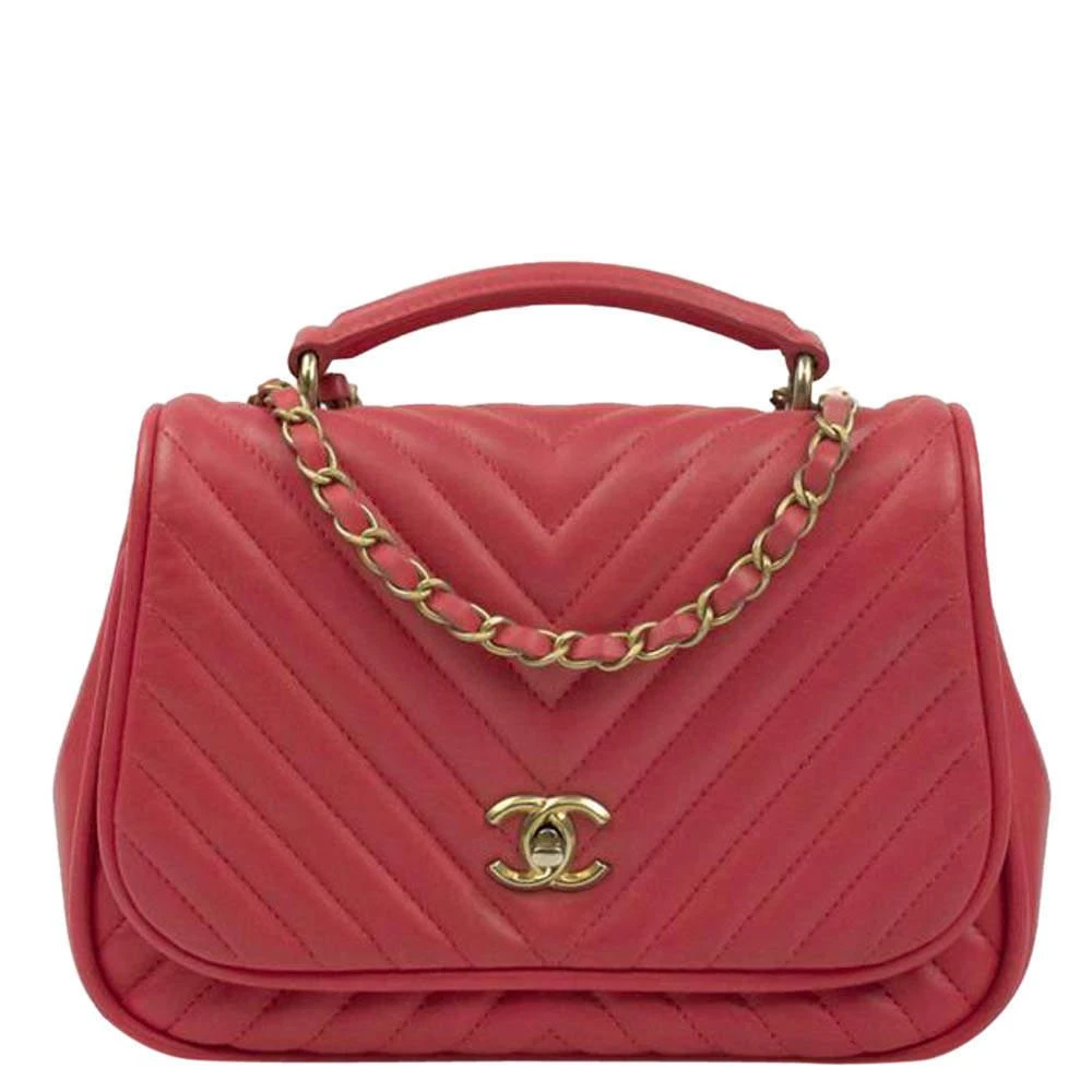 商品[二手商品] Chanel|Chanel Pink Leather Business Affinity Shoulder Bag,价格¥32252,第1张图片