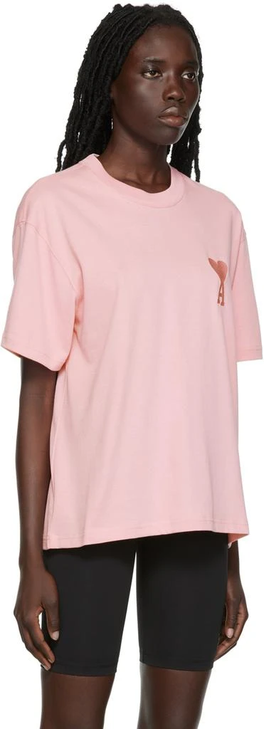 商品AMI|Pink Ami de Cœur T-Shirt,价格¥488,第2张图片详细描述