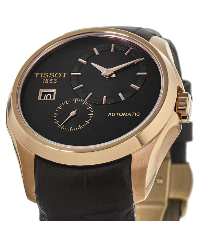 商品Tissot|Tissot Couturier Automatic Rose Gold Tone Leather Strap Men&apos;s Watch T035.428.36.051.00,价格¥2395,第2张图片详细描述