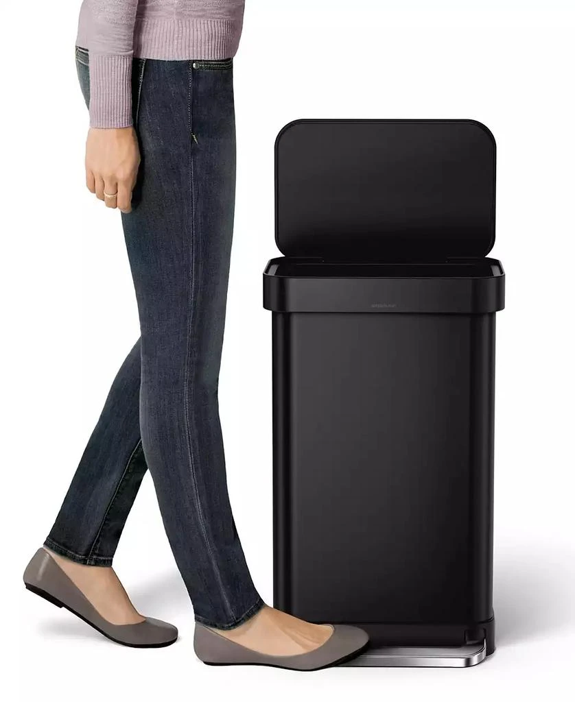 商品simplehuman|45 Liter Step Trash Can,价格¥1120,第3张图片详细描述