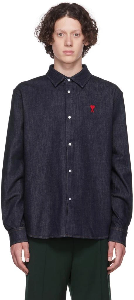 商品AMI|Blue Ami de Cœur Shirt,价格¥1212,第1张图片