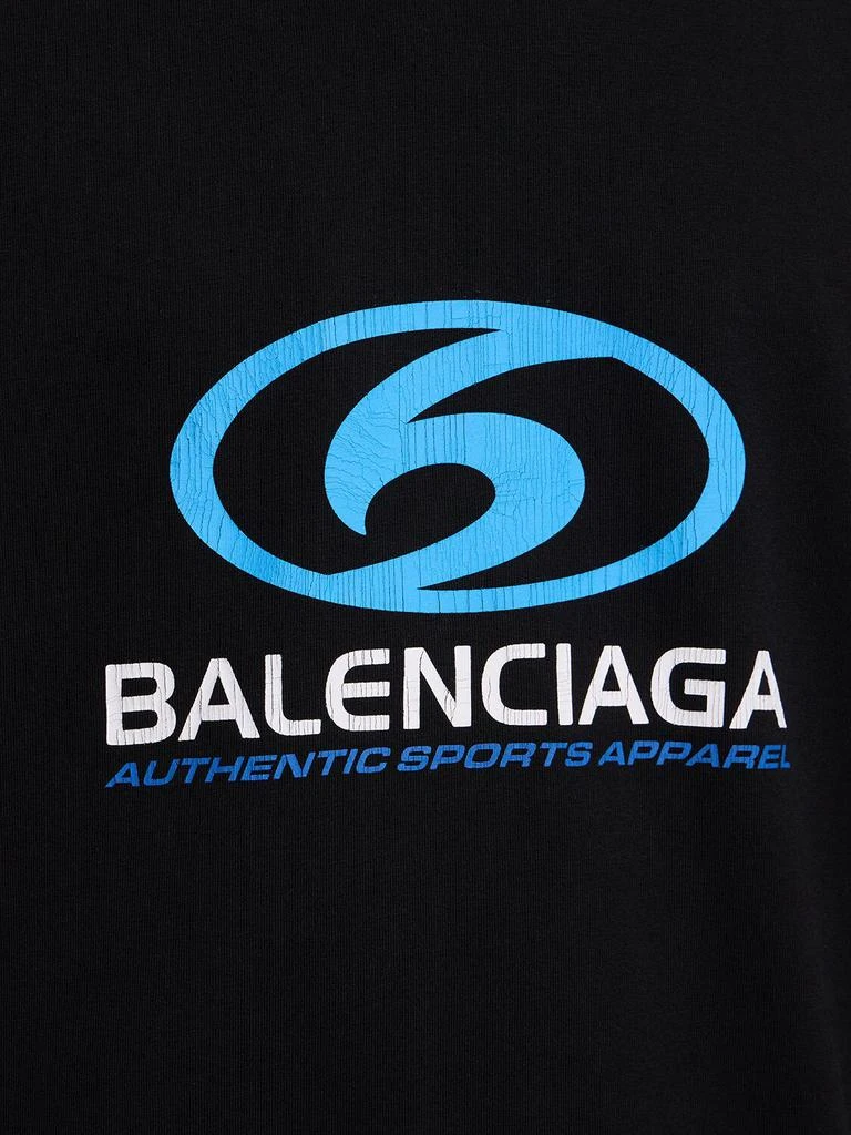 商品Balenciaga|Surfer Cracked Vintage Cotton T-shirt,价格¥6283,第1张图片