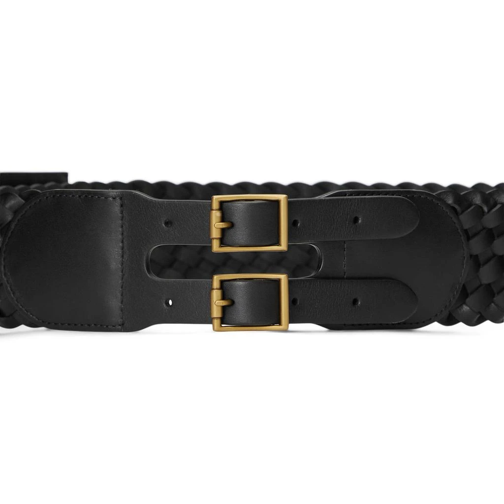 商品Ralph Lauren|Wide Woven Leather Belt,价格¥710,第3张图片详细描述