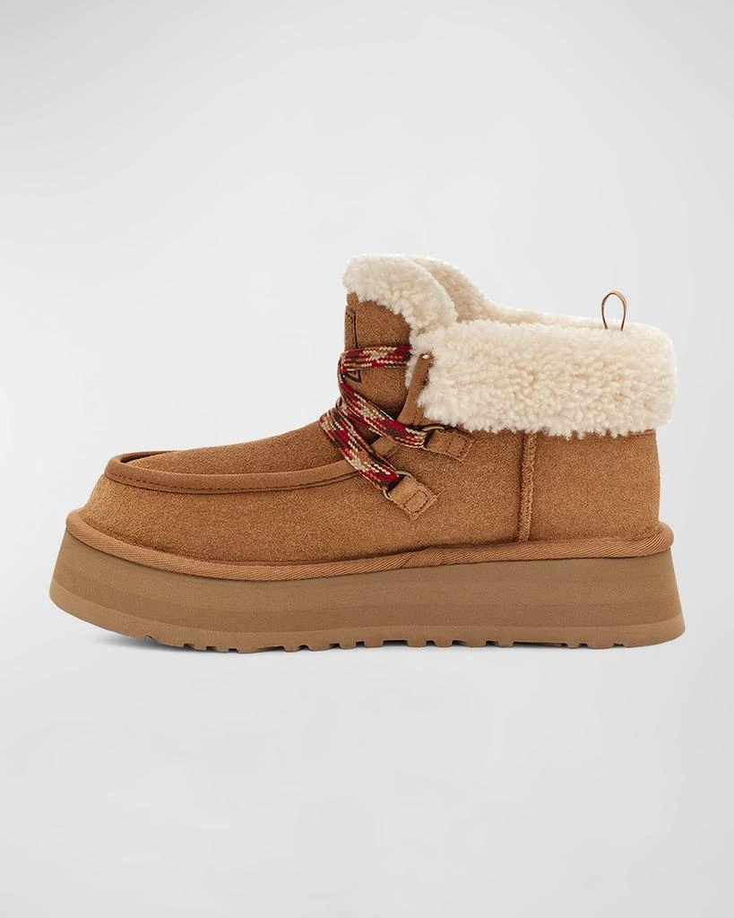 商品UGG|Funkarra Suede Shearling Lace-Up Booties,价格¥1148,第5张图片详细描述