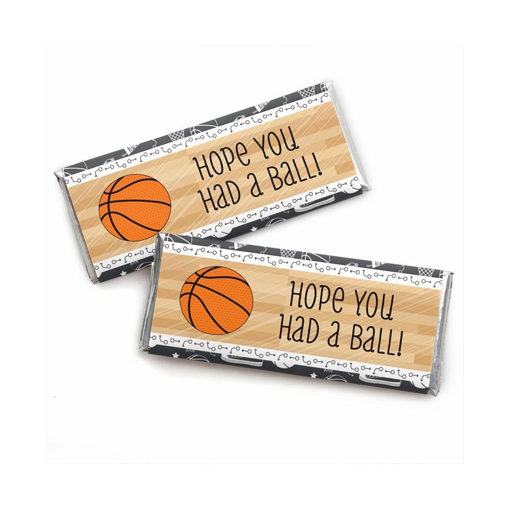 商品Big Dot of Happiness|Nothin' but Net - Basketball - Candy Bar Wrappers Birthday Party Favors - Set of 24,价格¥133,第1张图片