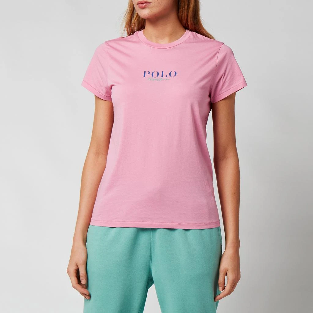 商品Ralph Lauren|Polo Ralph Lauren Women's Polo Handwriting Logo T-Shirt - Beach Pink,价格¥297,第1张图片