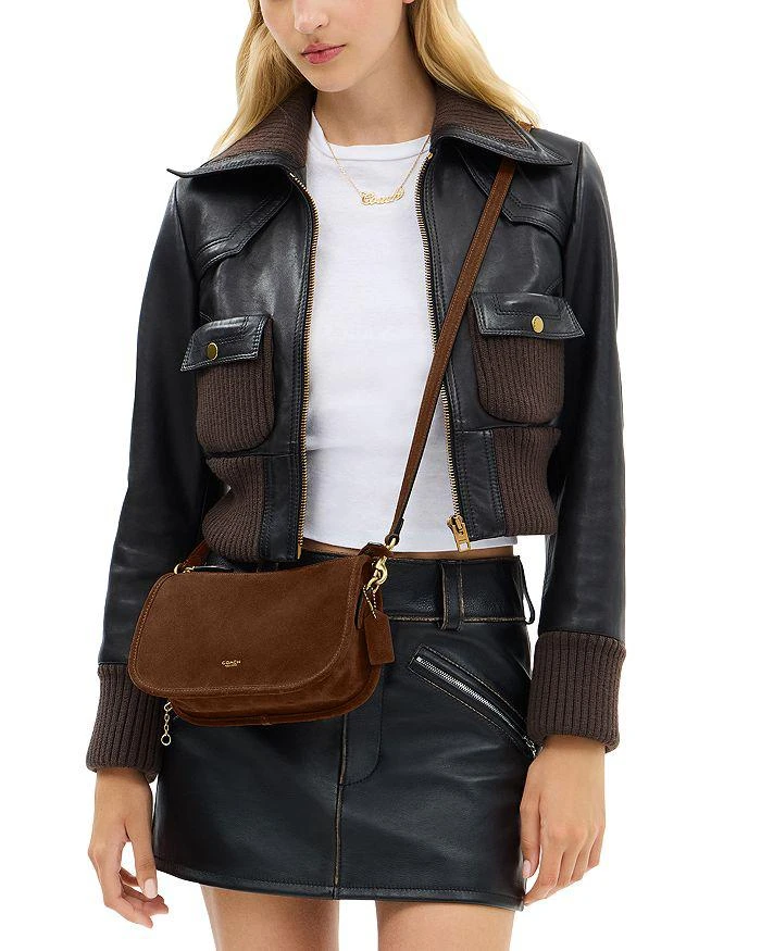 商品Coach|Suede Waverly Bag,价格¥1648,第3张图片详细描述