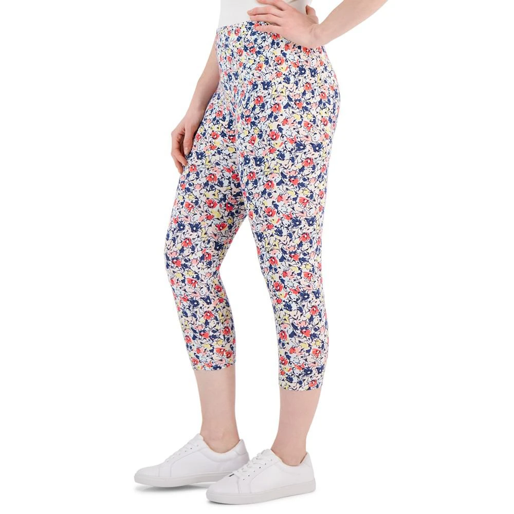 商品Style & Co|Petite Floral Capri Leggings, Created for Macy's,价格¥42,第4张图片详细描述