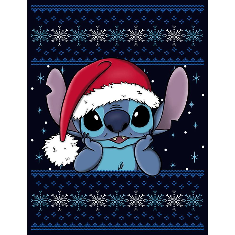 Girl's Lilo & Stitch Santa Hat Ugly Sweater  Child T-Shirt商品第2张图片规格展示