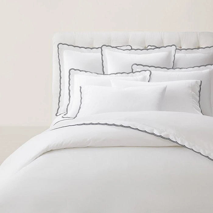 Malin Scallop Organic Cotton Sateen King Pillowcase, Pair 商品