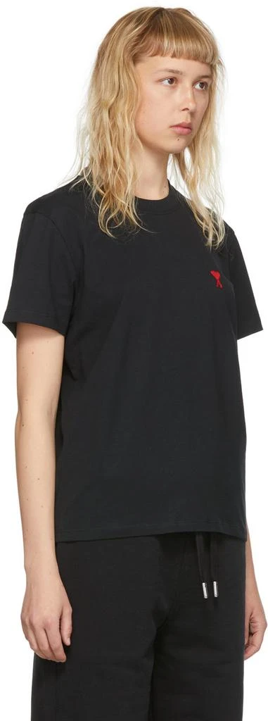 商品AMI|Black Ami De Coeur T-Shirt,价格¥653,第2张图片详细描述