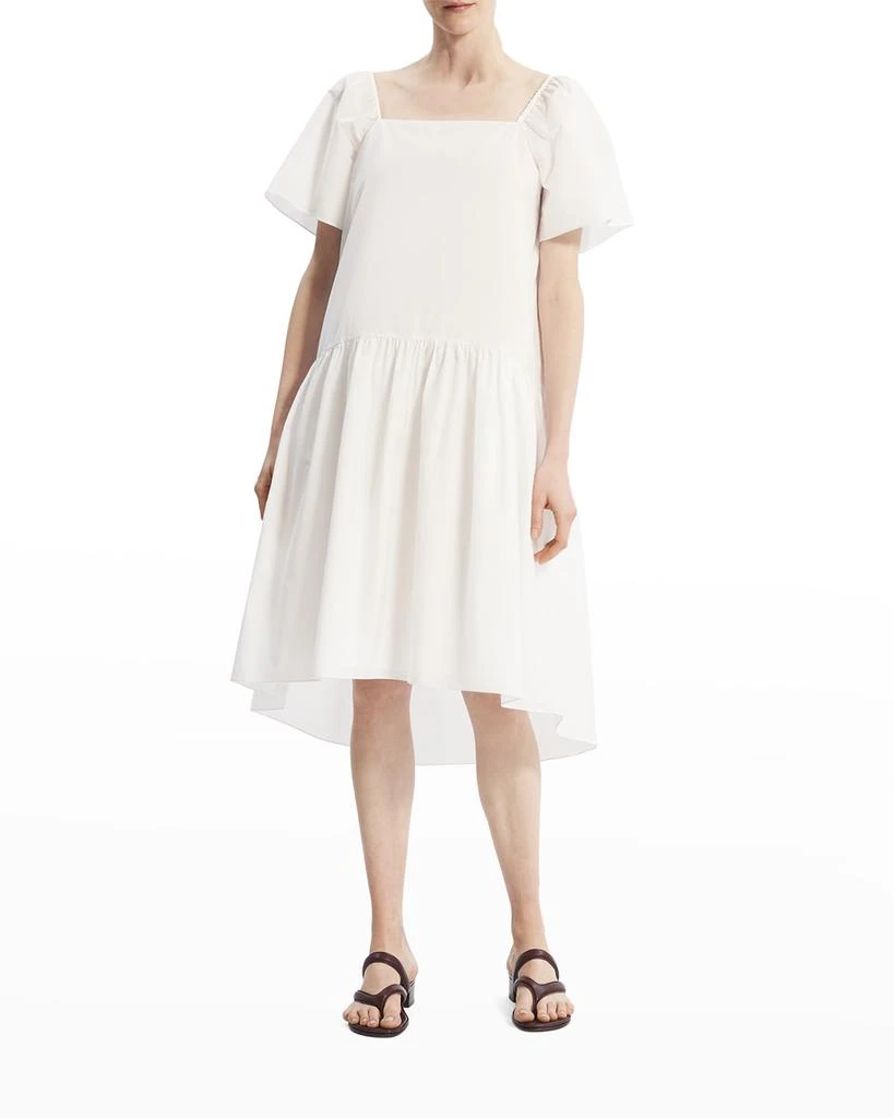 商品Theory|Square-Neck Tiered Midi A-Line Dress,价格¥684,第1张图片