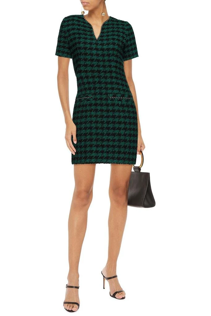 商品Sandro|Clyo embellished houndstooth bouclé-tweed mini dress,价格¥1005,第2张图片详细描述