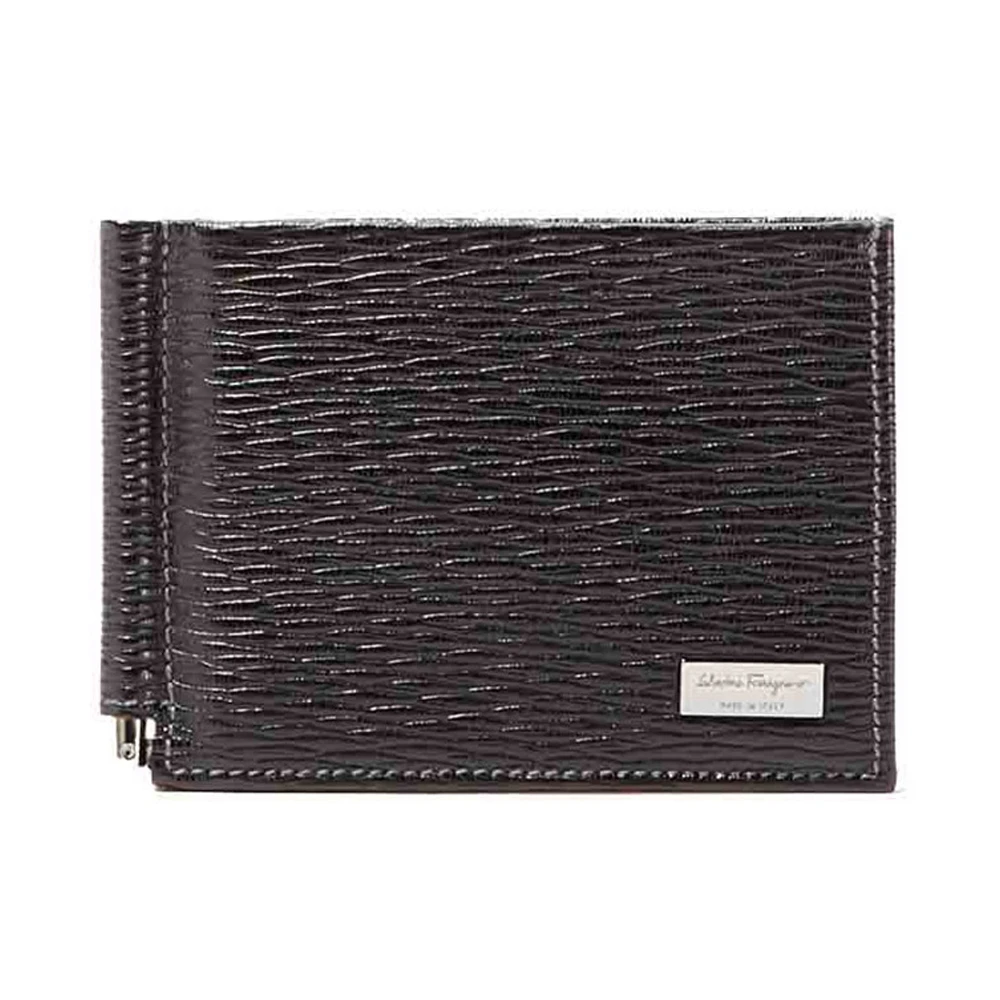 商品[国内直发] Salvatore Ferragamo|SALVATORE FERRAGAMO 男士黑色牛皮钱包 66-8060-379678,价格¥1677,第1张图片