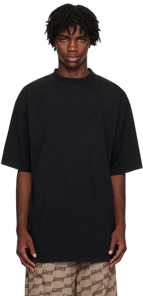 商品Balenciaga|Black Rhinestone T-Shirt,价格¥7272,第1张图片
