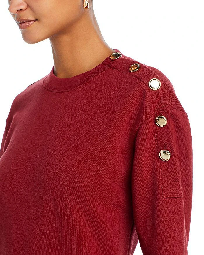 商品Derek Lam|Camden Button Sweatshirt Dress,价格¥1526,第5张图片详细描述