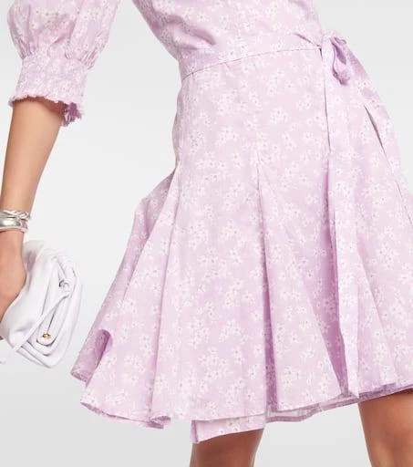 商品Ralph Lauren|花卉棉质裹身迷你连衣裙,价格¥1861,第5张图片详细描述