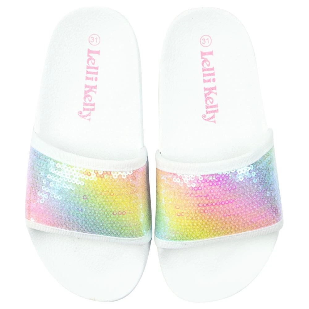 商品Lelli Kelly|White Sequin Sliders,价格¥240,第3张图片详细描述