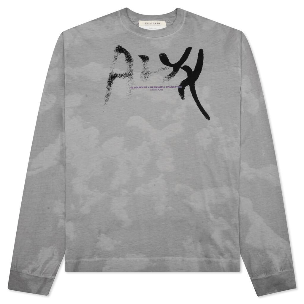 1017 Alyx 9SM Meaning Connection Treated L/S Tee - Light Grey商品第1张图片规格展示