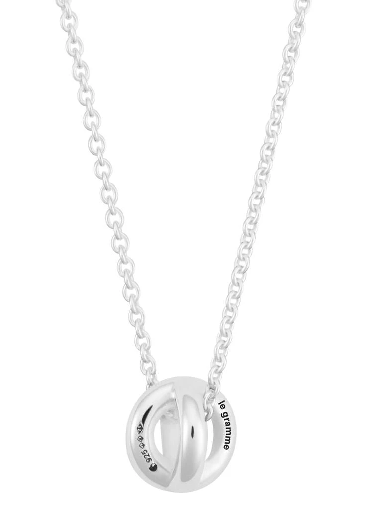 商品Le Gramme|Entrelacs pendant and chain necklace le 1g sterling silver polished,价格¥2169,第1张图片