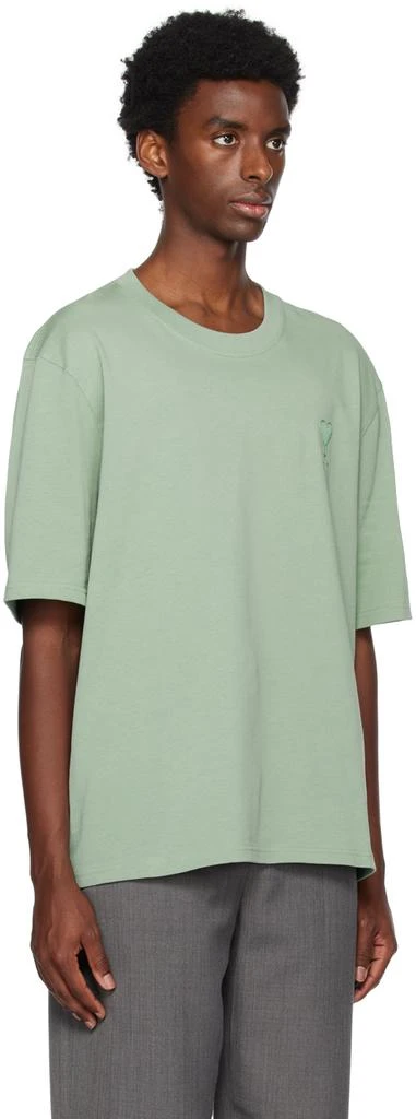 商品AMI|SSENSE Exclusive Green Ami de Cœur T-Shirt,价格¥1733,第2张图片详细描述