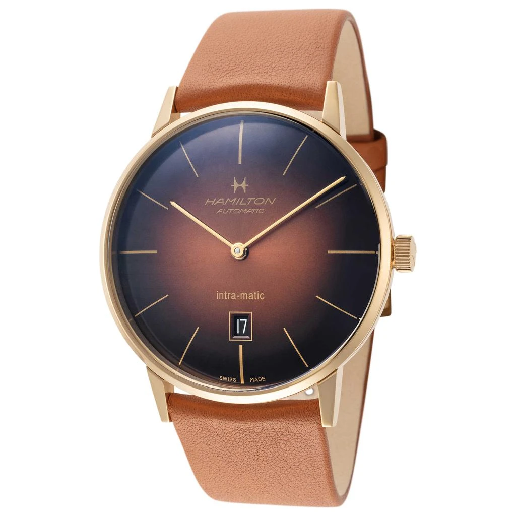 商品Hamilton|Hamilton Intra-Matic Men's Watch H38735501,价格¥2735,第1张图片