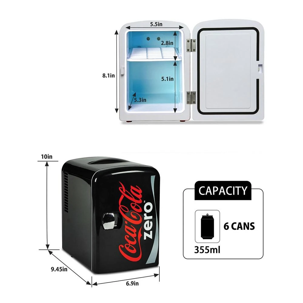 商品Koolatron|Coca-Cola Coke Zero 4L Portable Cooler or Warmer,价格¥545,第5张图片详细描述
