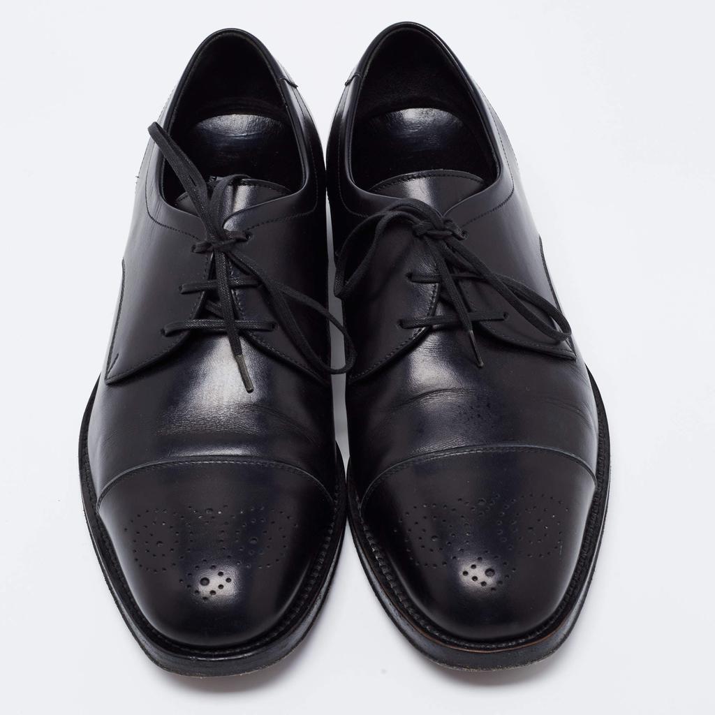 Salvatore Ferragamo Black Leather Oxfords Size 39商品第3张图片规格展示